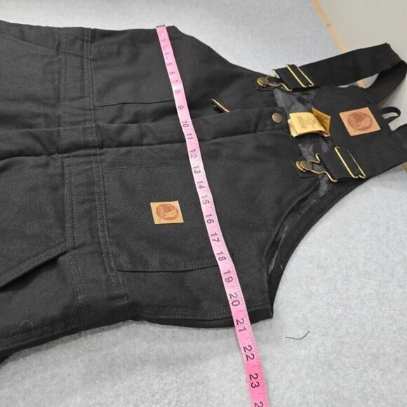 Berne Insulated Overalls Medium Short 40-42 Black Bib Canvas Workwear - Picture 10 of 16